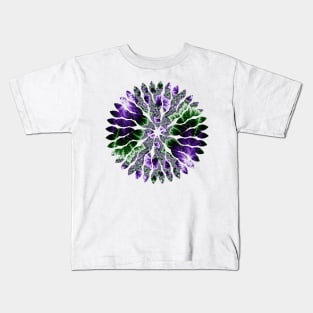 Cosmic Leaves Fractal  Art Kids T-Shirt